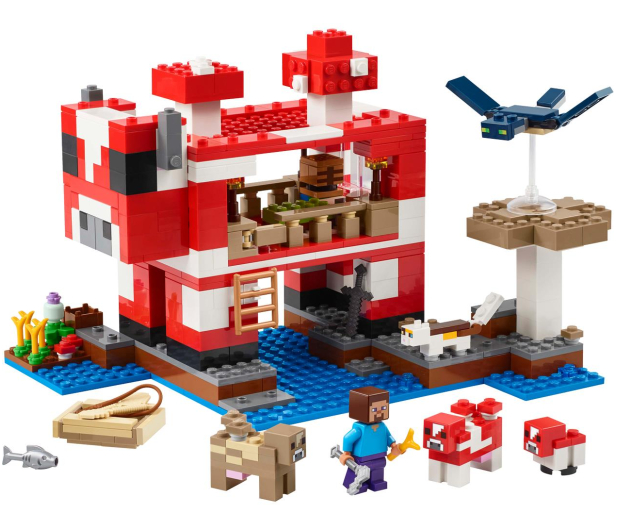 LEGO Minecraft 21270 Dom grzybowej krowy - 1283662 - zdjęcie 4